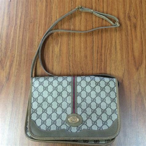 fake gucci poshmark|vintage Gucci canvas bag.